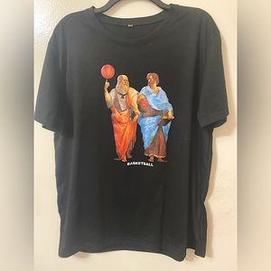 Aristotle Plato Basketball Philosophy Match T-Shirt Size XL